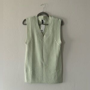 H&M Ribbed Oversized Sweater Vest